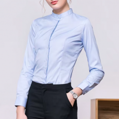 4 Pcs Long Sleeve Spring Formal Solid Color Shirt