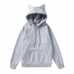 2 Pcs Womens Cat Ears Fashionable Cute Hoodies