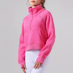3 Pcs Stand Collar Sports Fitness Sweatshirt