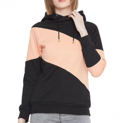 2 Pcs Comfortable Casual Womens Patchwork Pullover Hoodies