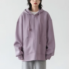 10 Pcs Oversized Zipper Up Womens Hoodies