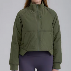 3 Pcs Casual Short Stand Up Collar Full Zipper Waterproof Flight Jackets