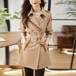 Ladies Elegant Mid Length Windbreaker