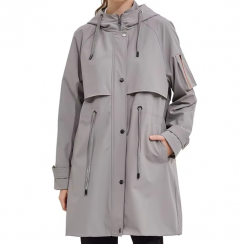 Over Knee Style Waterproof Hooded Windbreaker